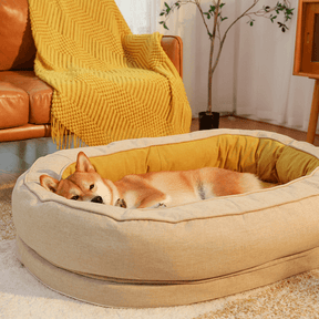 Cama ortopédica fofa para cachorro donut