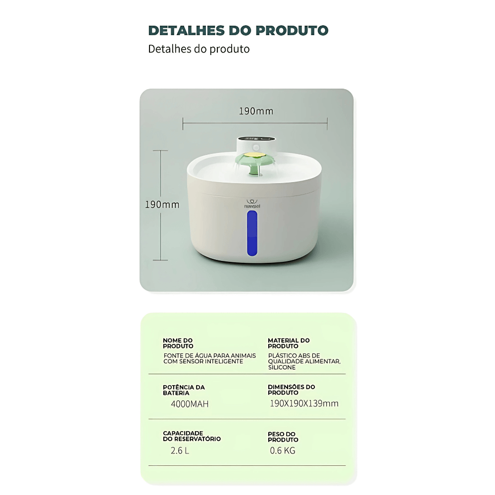 Fonte de Água para Cães e Gatos + Brinde Exclusivo