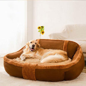 Sofá-cama vintage grande e aconchegante para cachorro