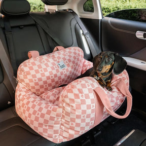 Cama de assento de carro para cachorro e cachorrinho de segurança para viagens - Primeira classe