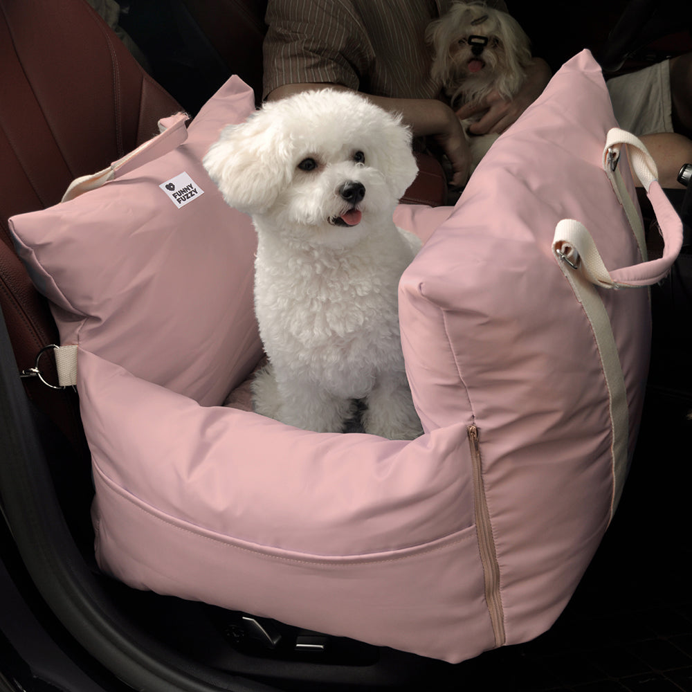 Cama de assento de carro para cachorro e cachorrinho de segurança para viagens - Primeira classe