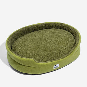 Cama de cachorro confortável multifuncional 2 em 1 Fluffy Fleece Moss