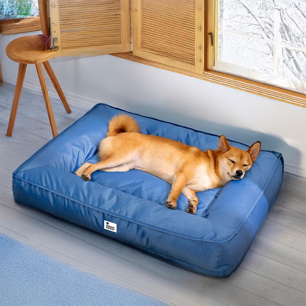 Cama grande impermeável para cães com suporte surround totalmente ortopédico