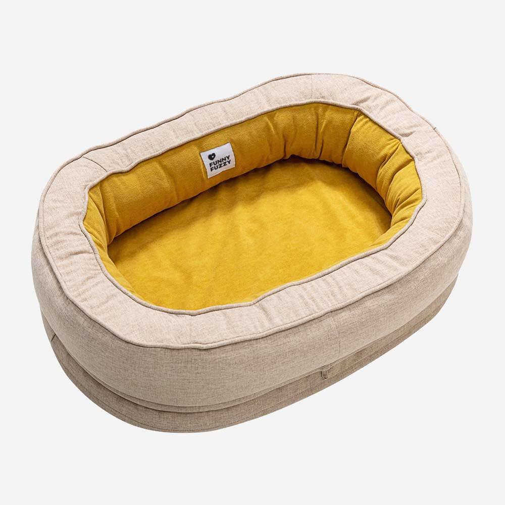 Cama ortopédica fofa para cachorro donut