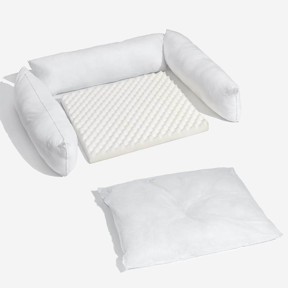 Sofá-cama ortopédico de flanela de dupla camada para cães Deluxe