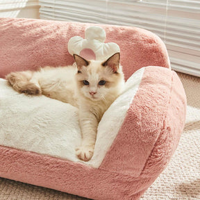 Sofá-cama de gato quente de pelúcia para lazer e moda