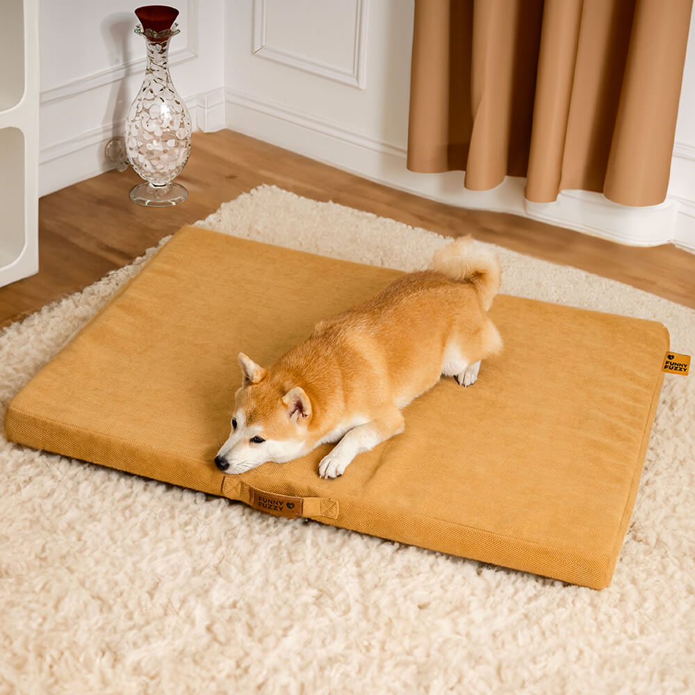 Cama de suporte de espuma ortopédica portátil para cães