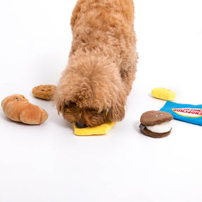 Brinquedo de pelúcia para cachorro Squeaky Snuffle - Padaria