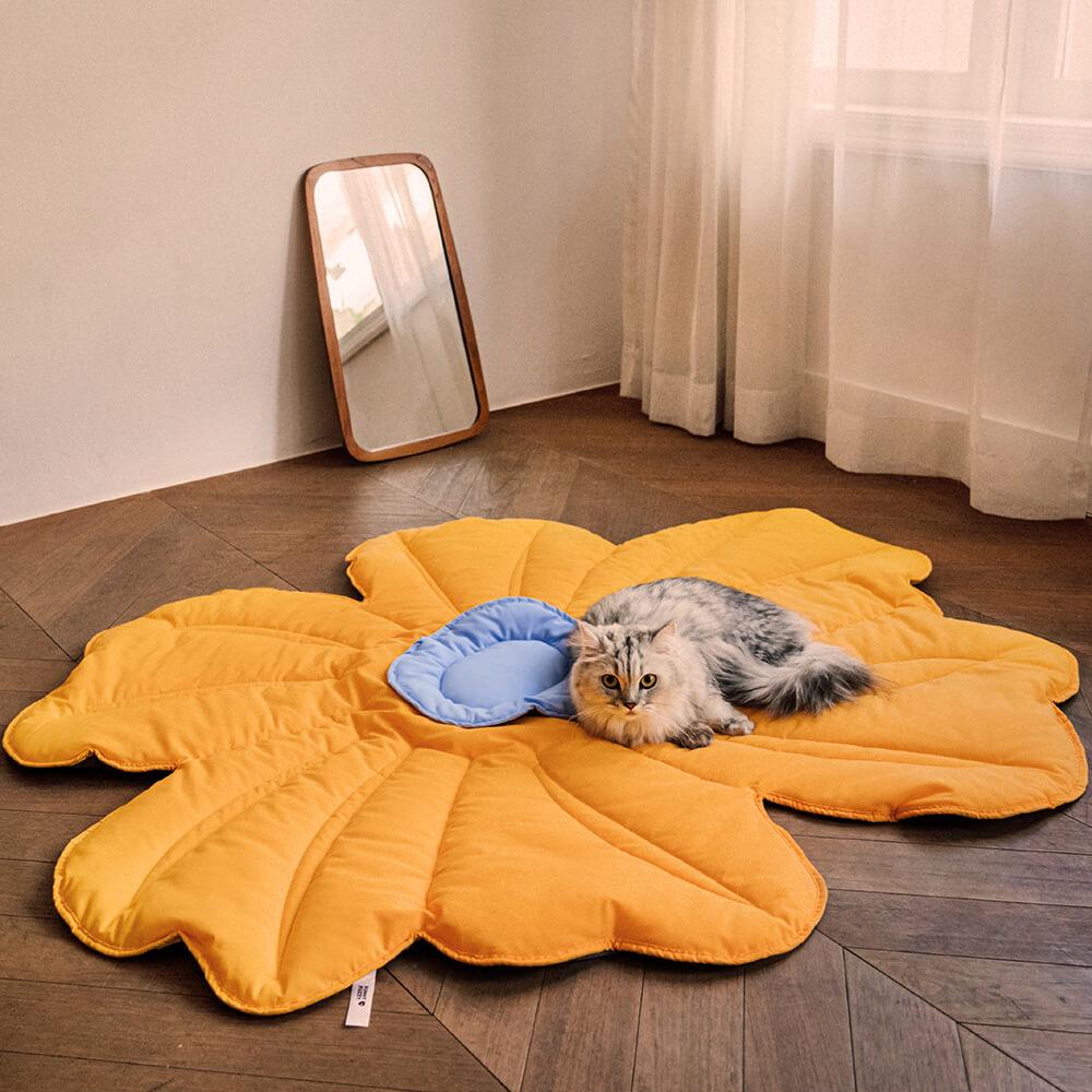 Cobertor para cachorro com tapete humano super grande em forma de flor