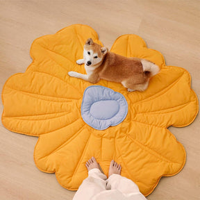 Cobertor para cachorro com tapete humano super grande em forma de flor