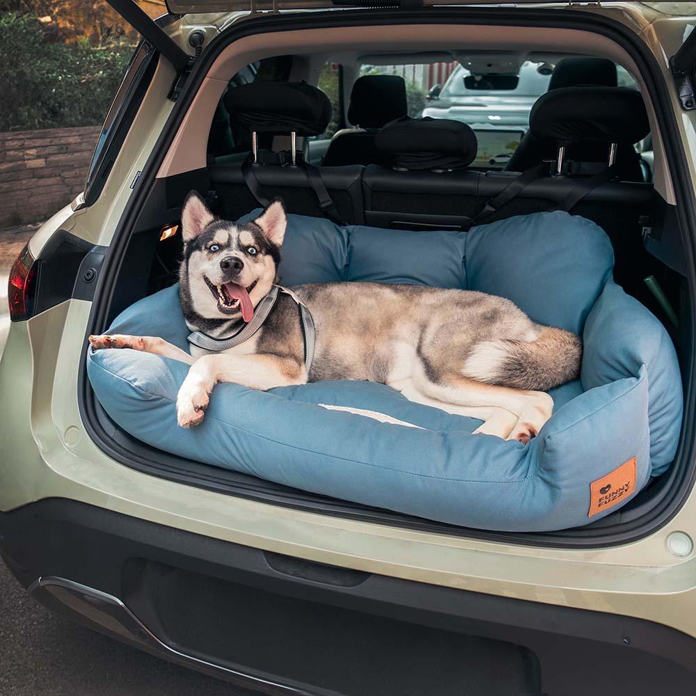 Cama de assento traseiro de carro para cães médios e grandes de segurança para viagem