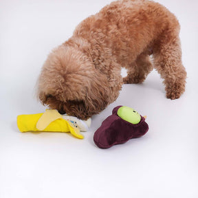 Conjunto de cesta de presente de brinquedo para cachorro | Guloseimas de pelúcia Squeaky Chew lançam brinquedos interativos