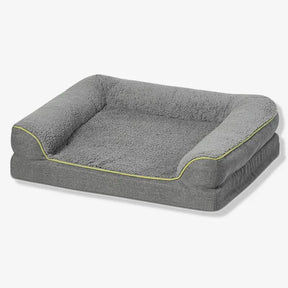 Sofá-cama de pelúcia para animais de estimação Cama ortopédica para cães com espuma viscoelástica