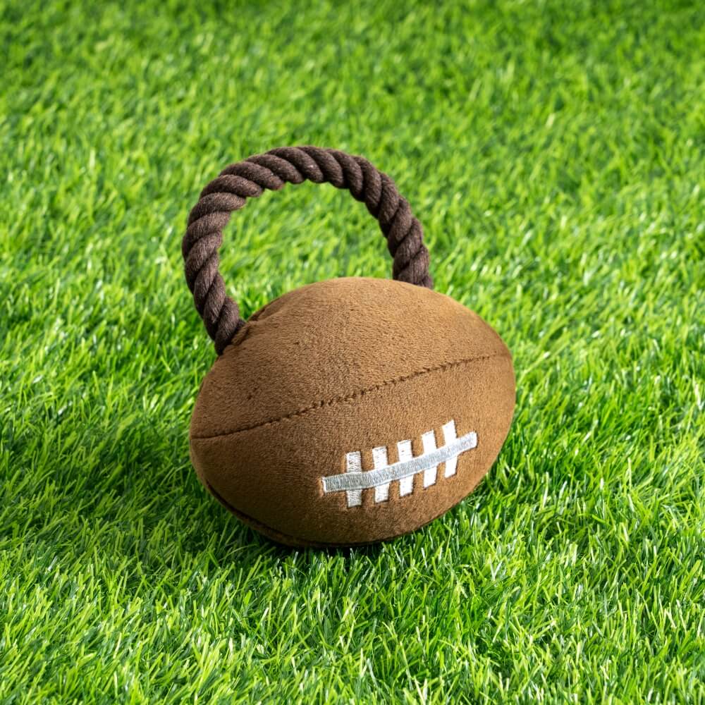 Super Bowl Plush Rugby Futebol Som Brinquedo Cachorro Brinquedo Interativo