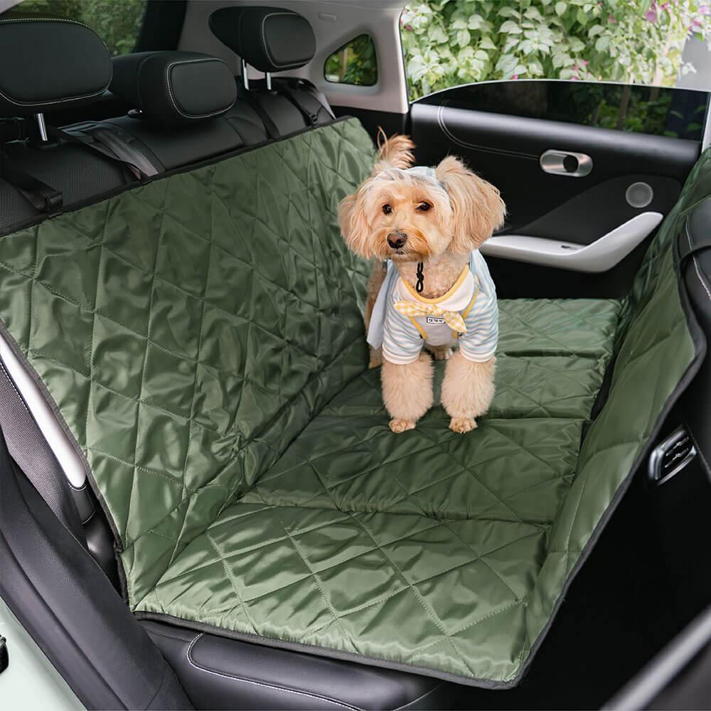 Cama dobrável para assento traseiro de carro para cachorro, portátil e à prova d'água para viagem