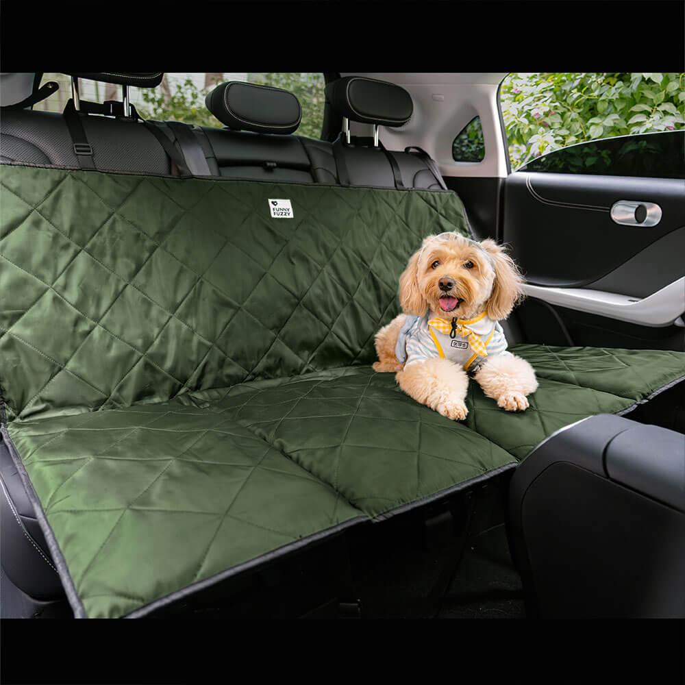 Cama dobrável para assento traseiro de carro para cachorro, portátil e à prova d'água para viagem