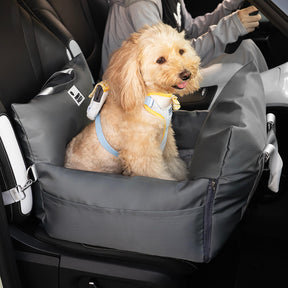 Cama de assento de carro para cachorro e cachorrinho de segurança para viagens - Primeira classe