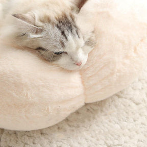 Cama de gato em forma de flor para dormir profundamente