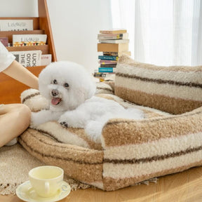 Sofá-cama preguiçoso e aconchegante para cães e gatos