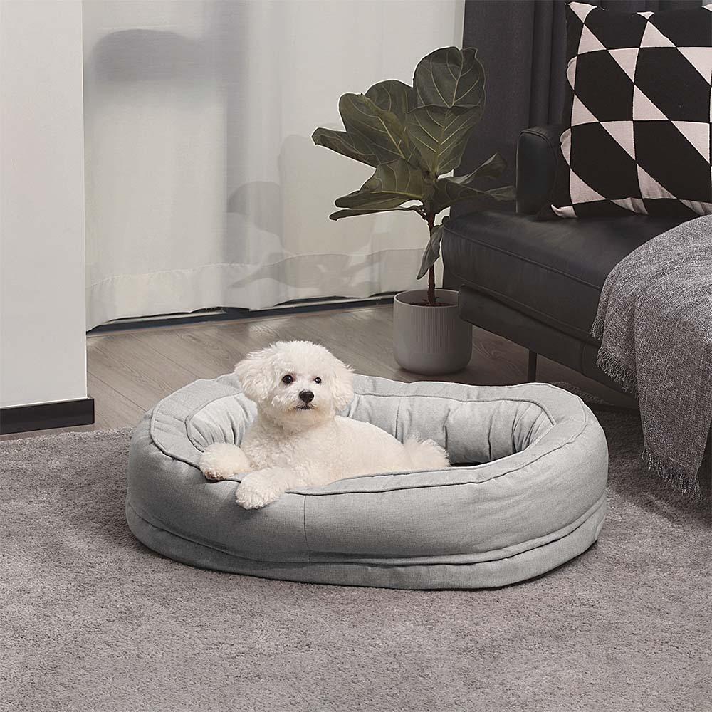 Cama ortopédica fofa para cachorro donut