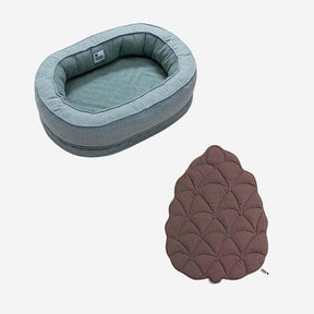 Cobertor para cachorro em formato de folha com donut, cama para cachorro, presentes luxuosos para cachorro